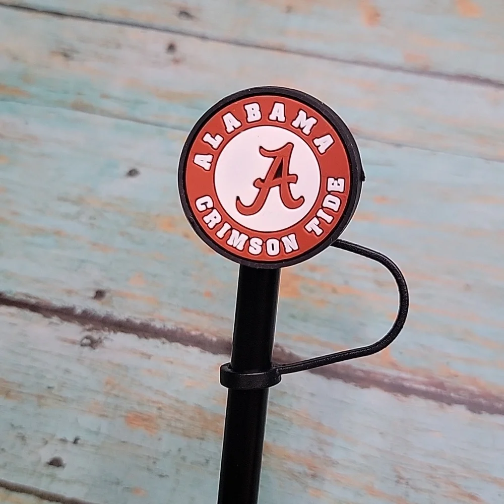 Alabama Crimson Tide Straw Topper - Picture 1 of 5